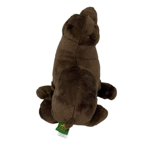 Wild Republic Brown Plush Seal Stuffed Animal Plushie Toy Collectable 10" - Picture 6 of 10